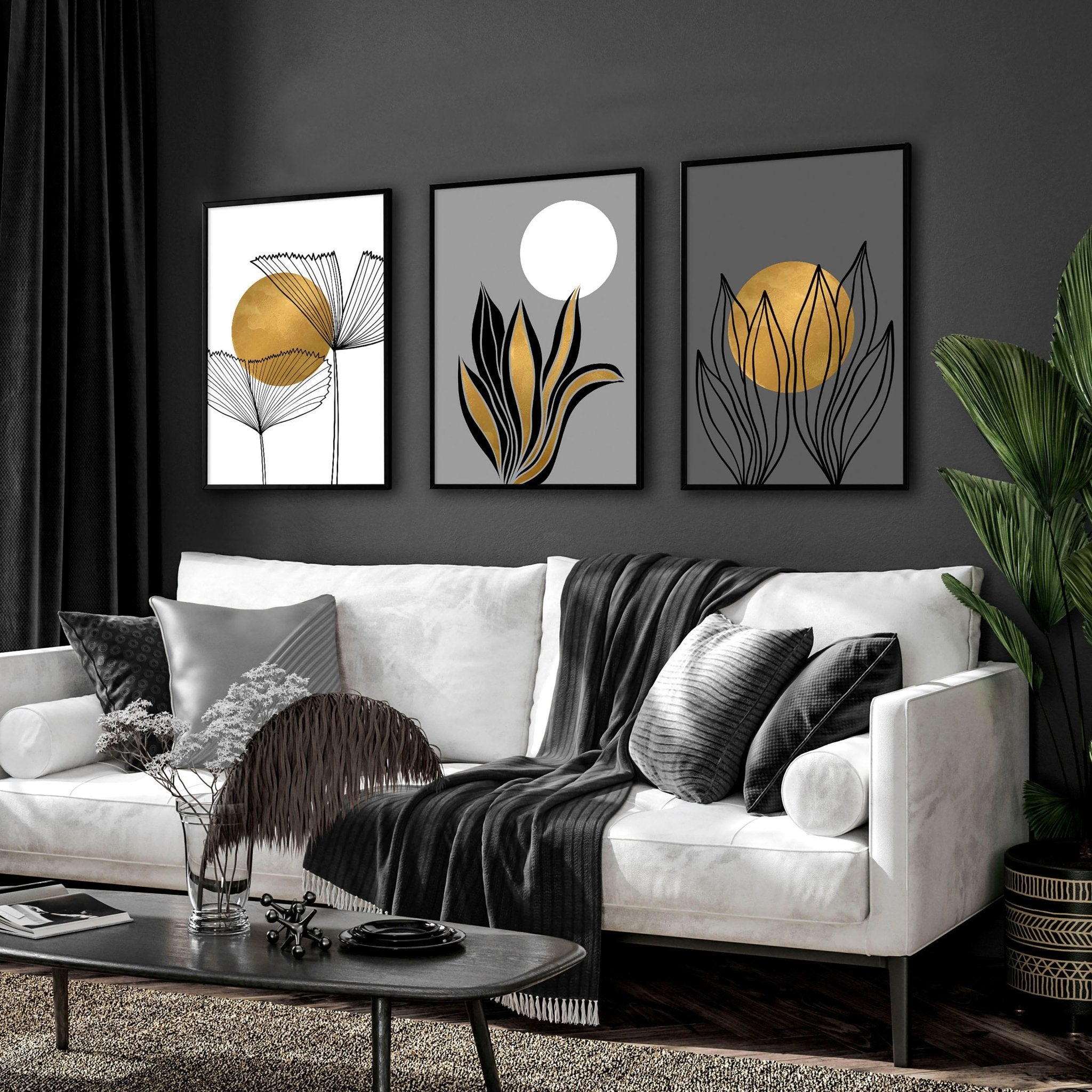 Pictures for the hallway | set of 3 framed wall art prints everthome