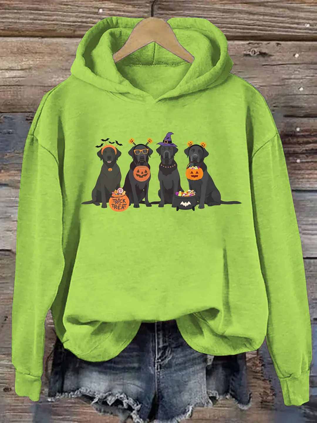 Halloween Black Lab Hoodie