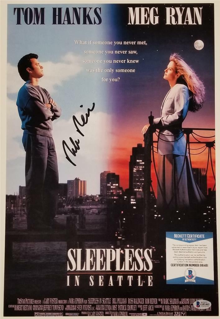 Rob Reiner signed Sleepless in Seattle 12x18 Photo Poster painting Autograph ~ Beckett BAS COA