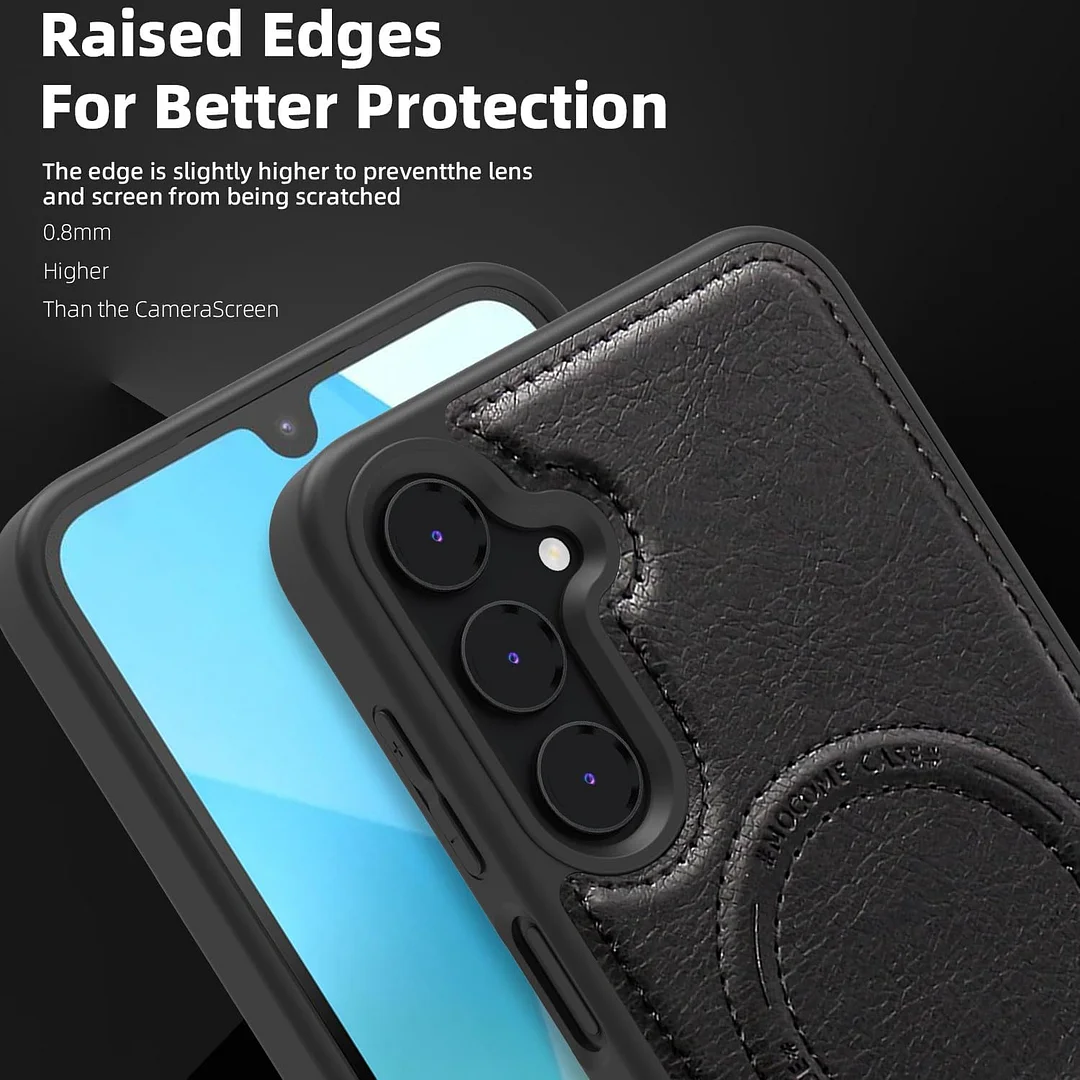 Samsung Galaxy Z Fold 6 Leather Case Magnetic Protective Case Holder Phone Case