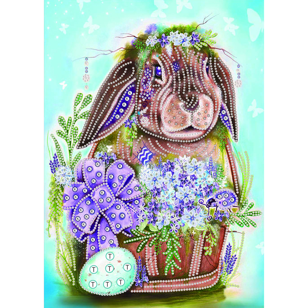 

Rabbit - Special Shaped Diamond Painting - 30*40CM, 501 Original