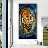 (40*70cm)Tiger - Full Round Drill Diamond Painting
