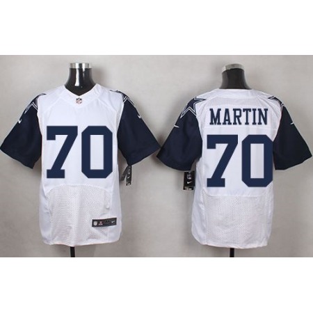 Cowboys #70 Zack Martin White Men's Stitched NFL Elite Rush Jersey