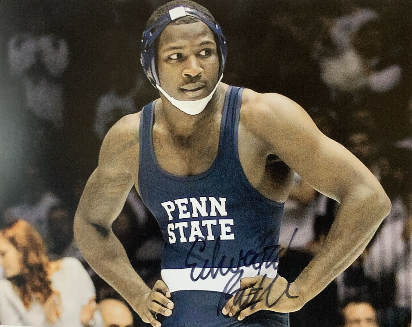 ED RUTH HAND SIGNED 8x10 Photo Poster painting PENN STATE WRESTLING AUTOGRAPH RARE COA