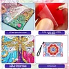 Diamond Painting Mandala Single Side PU Cosmetic Bag Ladies Clutch
