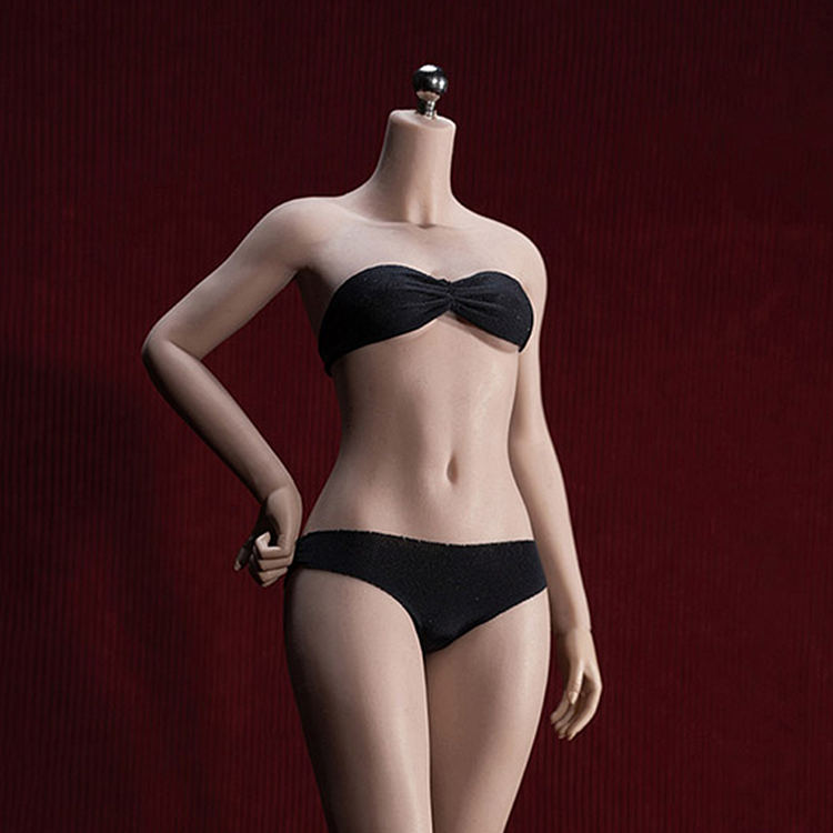Super-Flexible Female Seamless 1/6 Scale Suntan Small Bust Body (S47A/Attached Feet)
