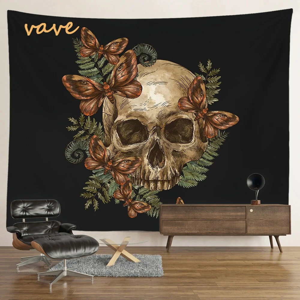 Nigikala Magic Vintage Tarot Mushroom Tapestry Wall Hanging Trippy Butterfly Mandala Hippie Aesthetic Tapestry Sun and Moon