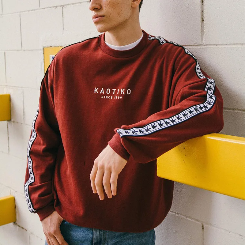 Men's Modern Casual Printed Color Long Sleeve Sweatshirt
