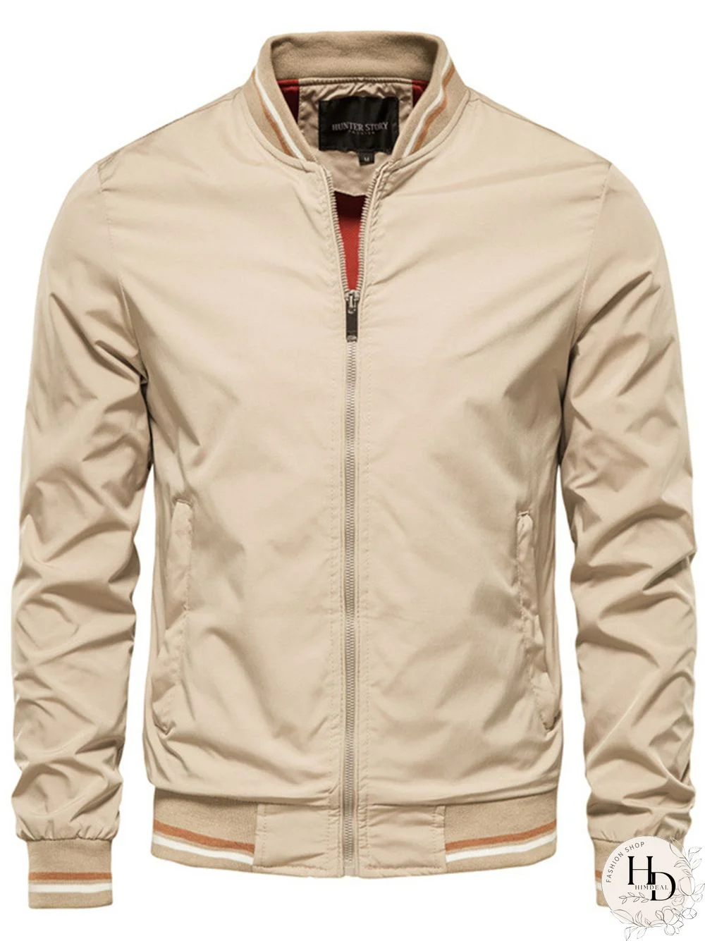 Casual and Stylish Men's Zippered Jacket