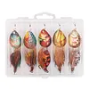 5pcs Metal Spoon Spinner Fishing Lure Fishing Wobblers Hard Bait for Bass Trout