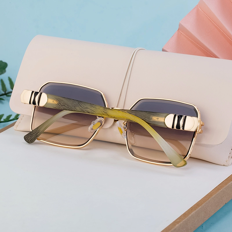 Casual Vacation Solid Color Pc Square Full Frame Women’s Sunglasses