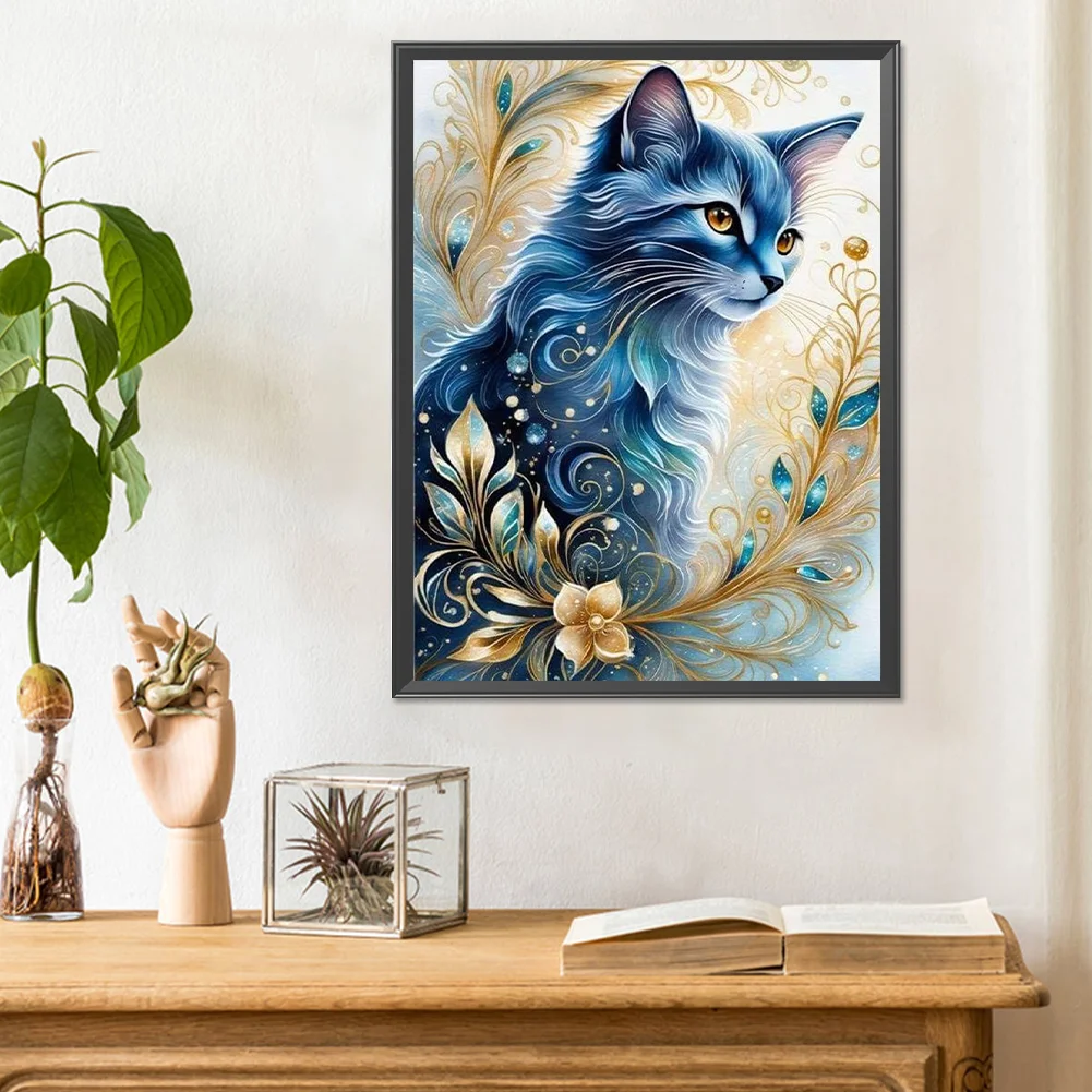 Diamond Painting - Full Round Drill - Cat(Canvas|30*40cm)