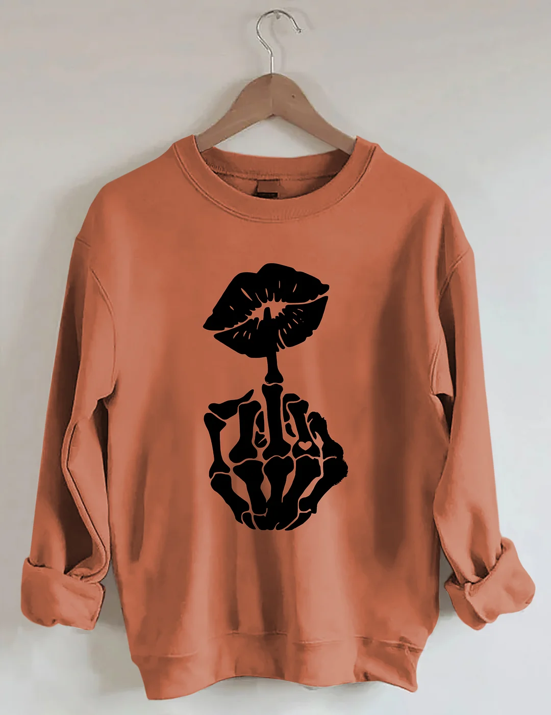 Skeleton Hand And Lips Sweatshirt