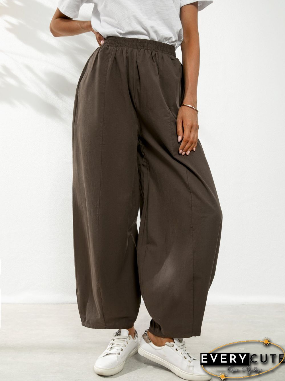 Plain Cotton Shift Pants