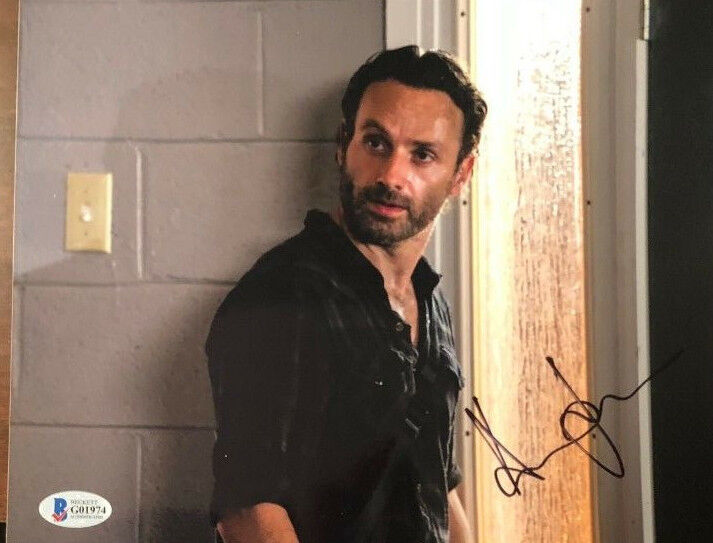 ANDREW LINCOLN SIGNED AUTOGRAPHED 8x10 Photo Poster painting RARE INSCRIPTION BECKETT BAS