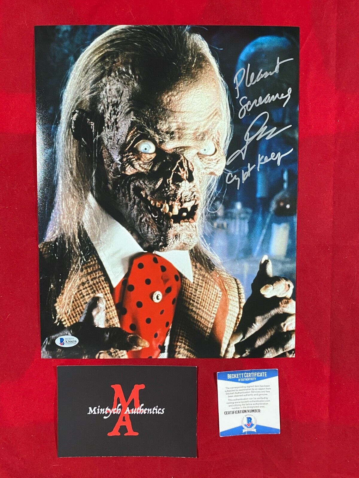 JOHN KASSIR AUTOGRAPHED SIGNED 11x14 Photo Poster painting! TALES FROM THE CRYPT! BECKETT COA!