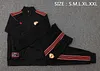 2025/2026 Manchester United Long Zipped Jacket Black Football Shirt 1:1 Thai Quality