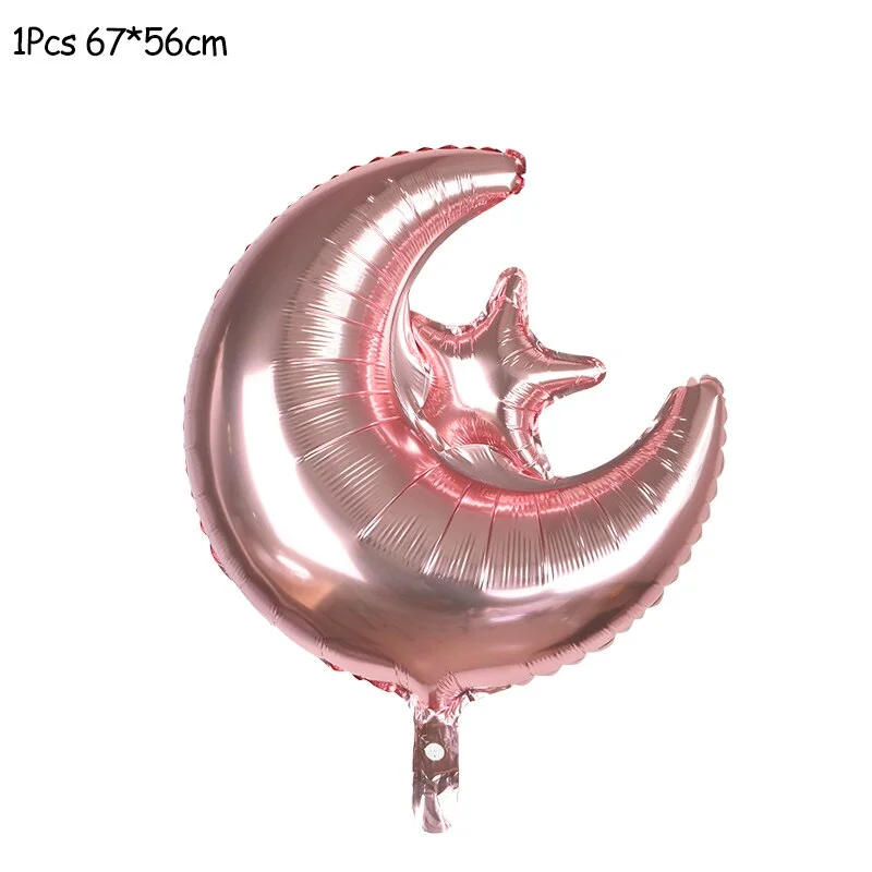 16inch EID Mubarak Balloons for Muslim Islamic Party Decorations Happy Eid Ramadan Decorations Ramadan Mubarak Party Supplies