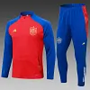 2024-2025 Spain Half-Pull Training Suit Red Football Shirt Set