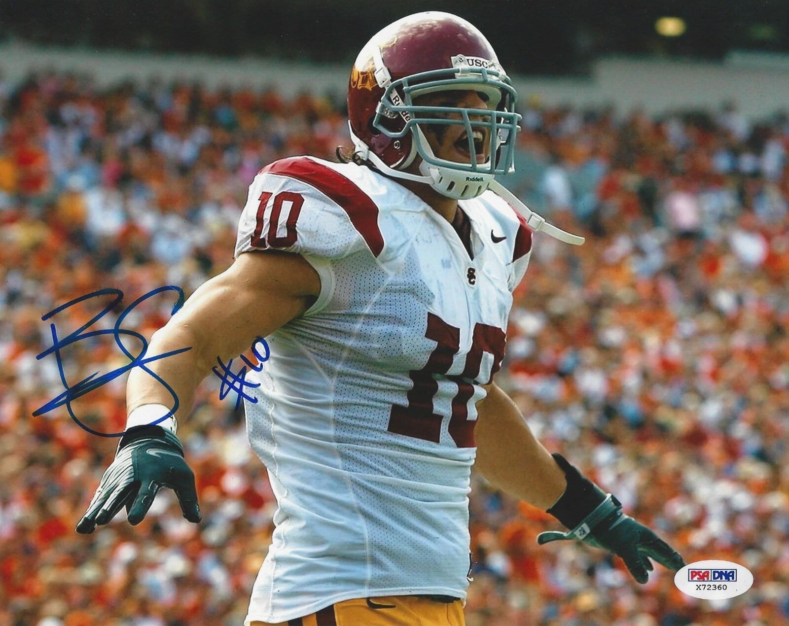 Brian Cushing Signed 8x10 Photo Poster painting *Houston Texans PSA X72360