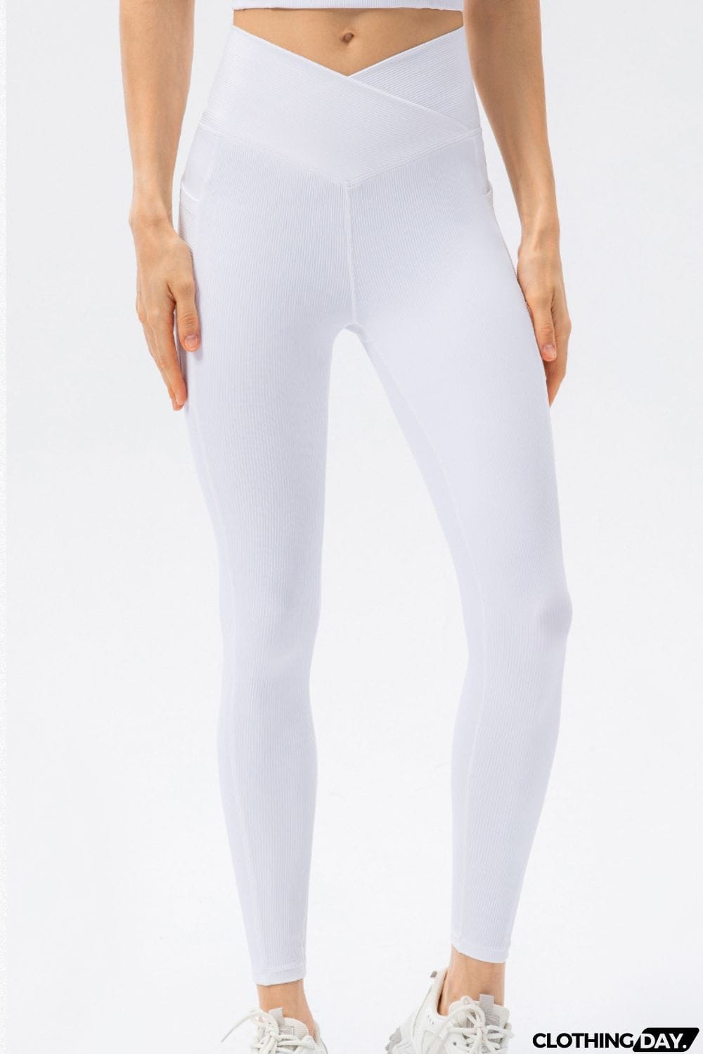 V Shape Waistband Slim Fit Long Sports Pants