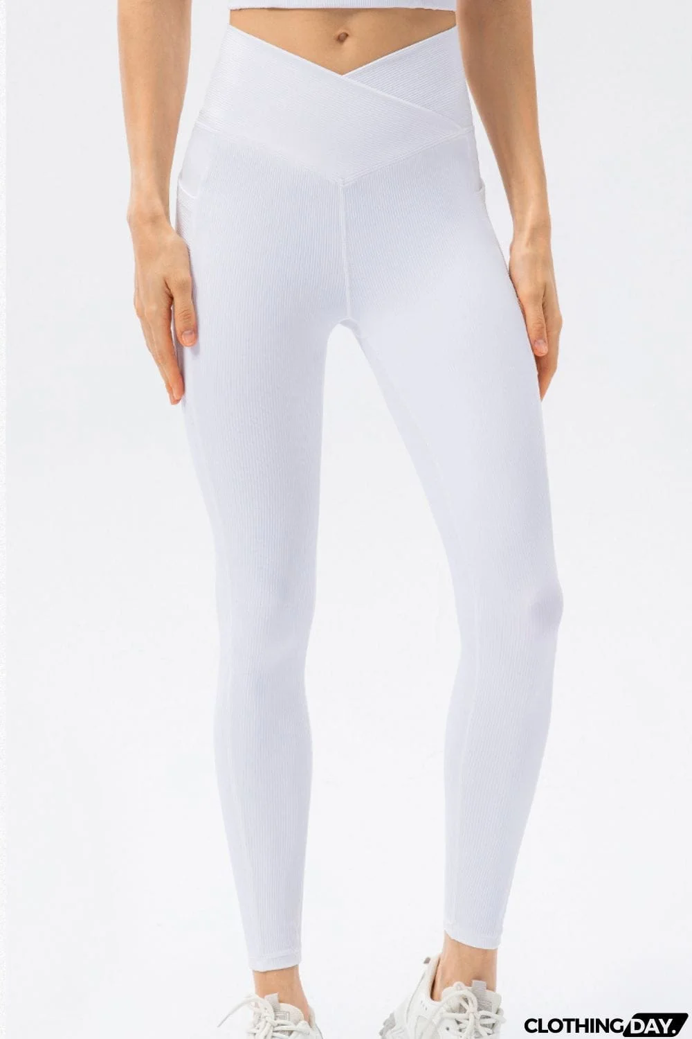 V Shape Waistband Slim Fit Long Sports Pants