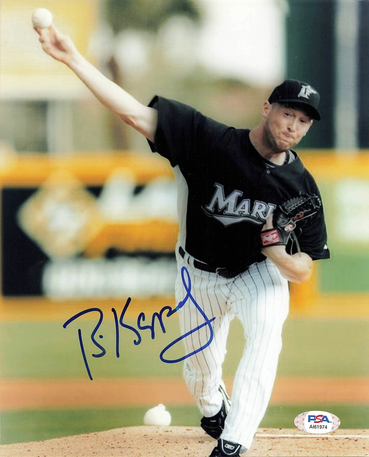 BOBBY KEPPEL signed 8x10 Photo Poster painting PSA/DNA Florida Miami Marlins Autographed