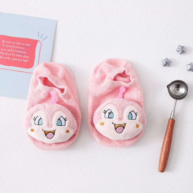 1 Pair Cotton Baby Girls Boys Sock Rubber Anti Slip Floor Cartoon Kids Toddlers Autumn Spring Newborn Kawaii Infant Gift Socks