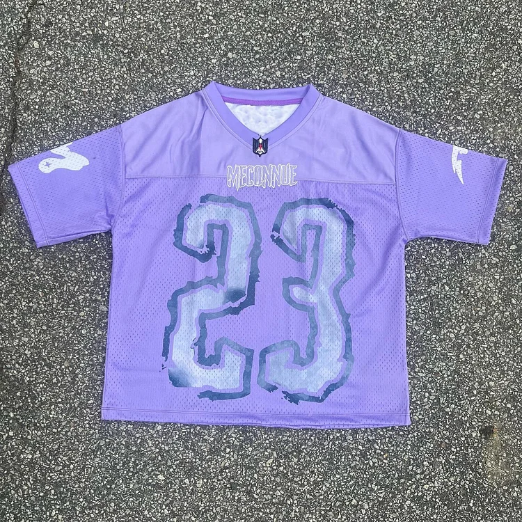 Vintage Number 23 Graphics Blokette Blokecore Jerseychic V-Neck Jersey