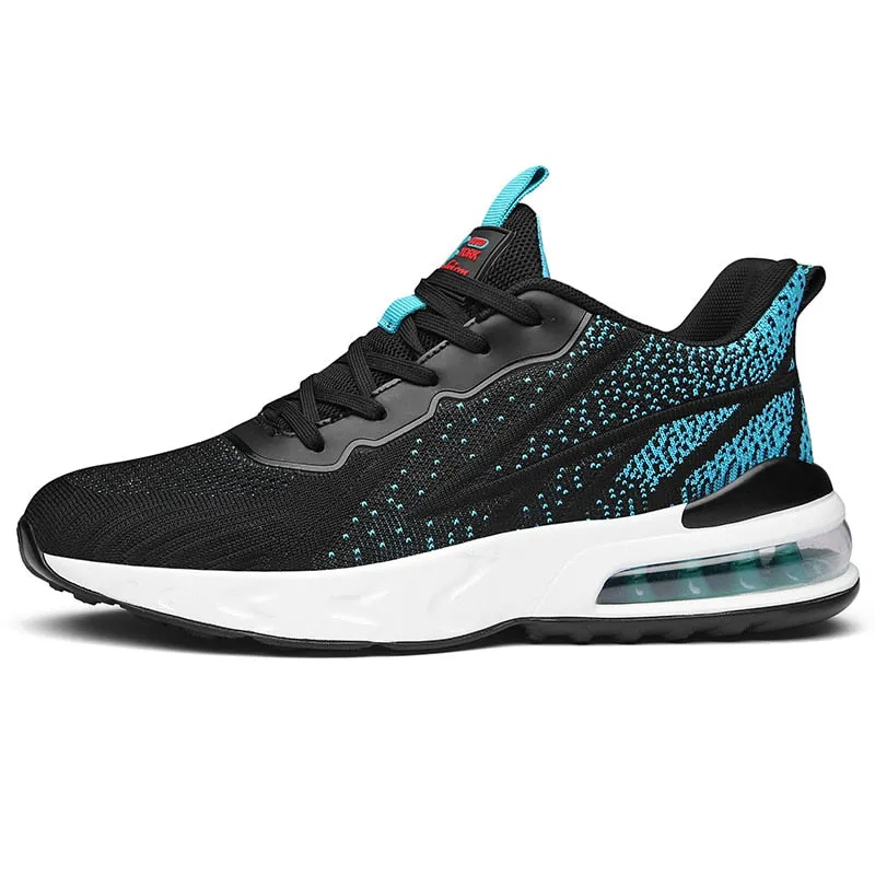 2021 Summer New Men Sneakers Fashion Breathable Mesh Casual Lace Up Sport Shoes Outdoor Lightweight Running Shoes Big Size