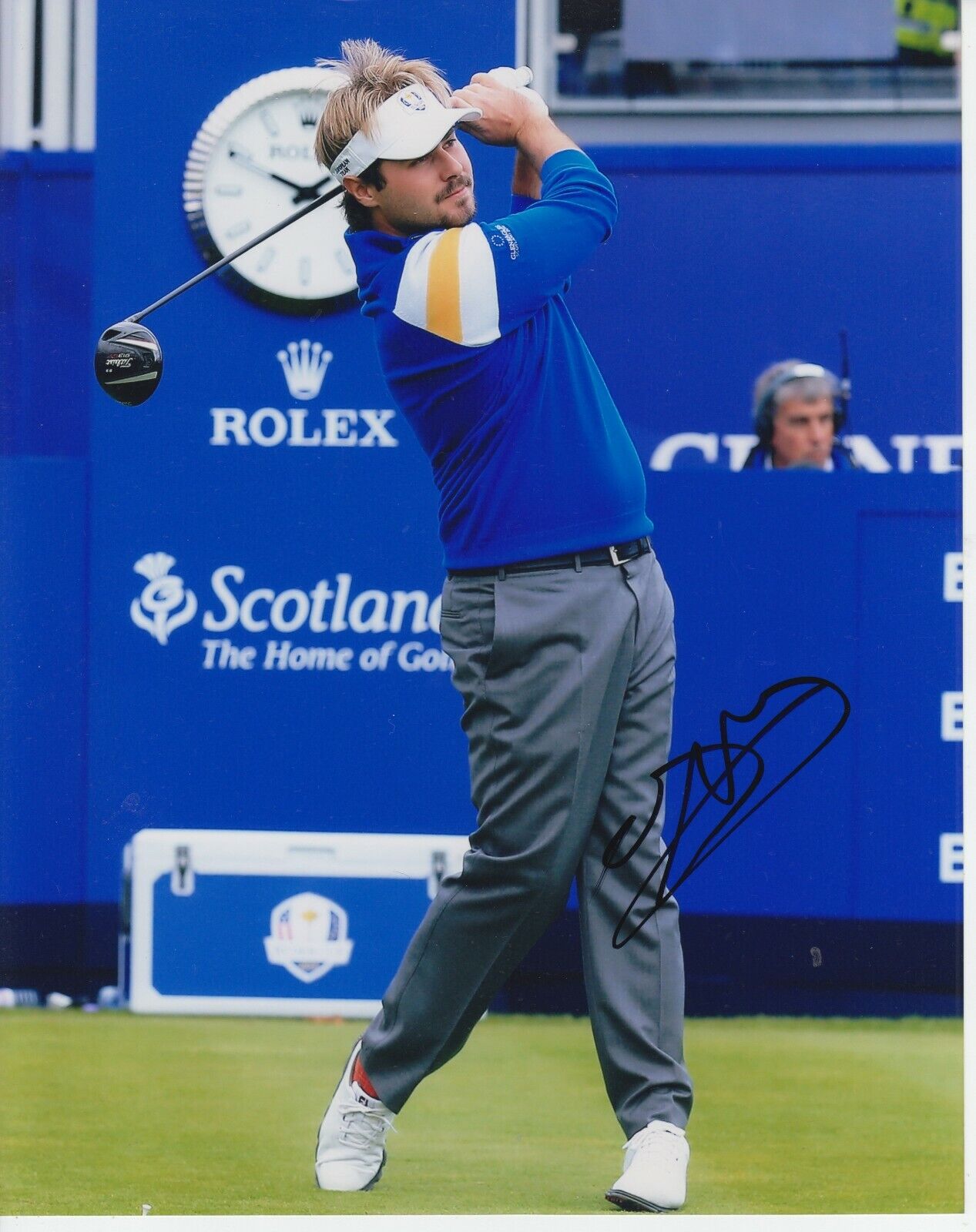 Victor Dubuisson 2014 Ryder Cup 8x10 Signed Photo Poster painting w/ COA Golf #1