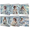 6 PCS Wedding Dress - 5D DIY Greeting Card