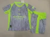Joyfball 2025/2026 Kids Size Manchester City Third Away Football Shirt 1:1 Thai Quality