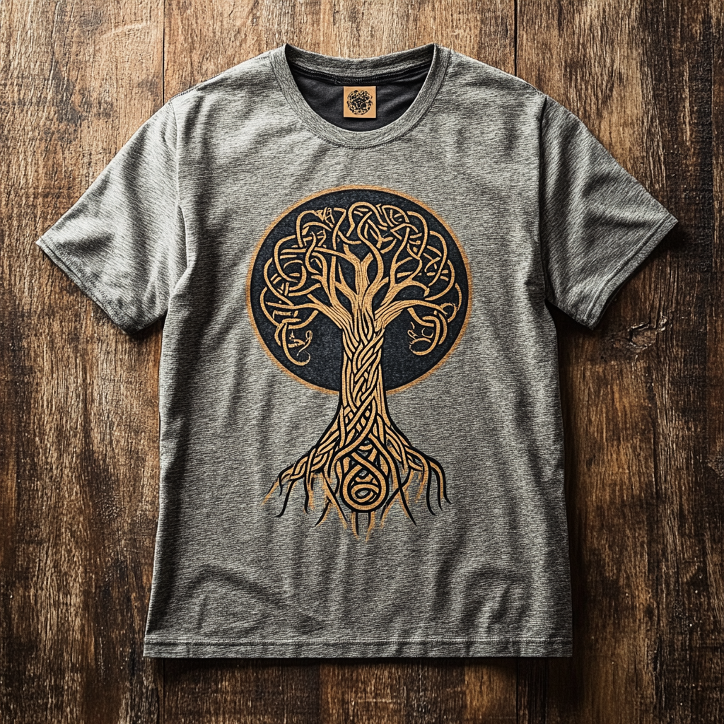 Men's Viking Life Of Tree Odin Knot Vintage T-Shirt / Rvogue / Rvogue
