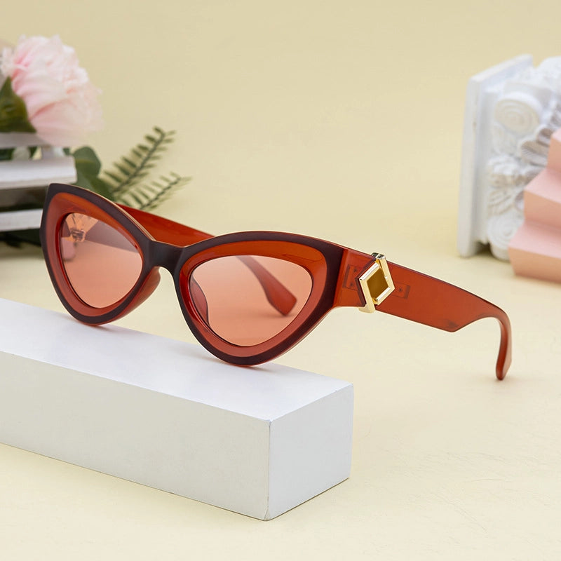 Streetwear Geometric Pc Cat Eye Full Frame Women’s Sunglasses