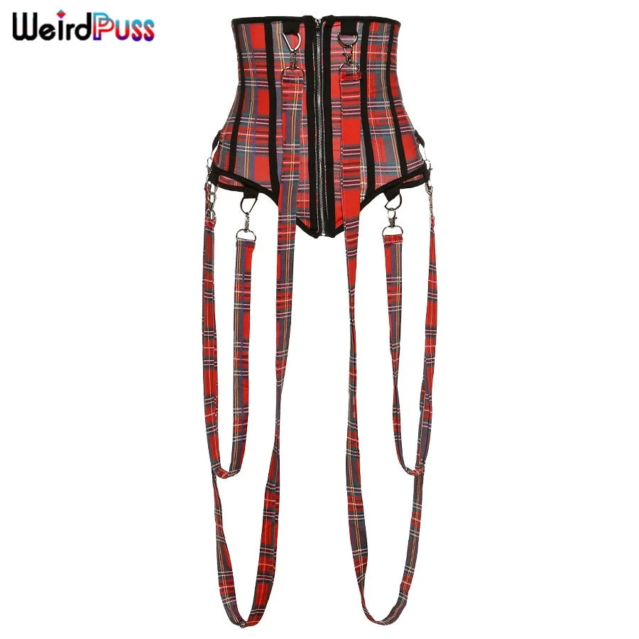 Nigikala Nigikala Cotton Women Camouflage Sling Corset Sleeveless Skinny Zipper Sexy Tank Top Asymmetry Party Clubwear Hot Street Outfits 1127-0