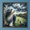 Diamond Painting -DIY Round Drill Dog(40x40cm)