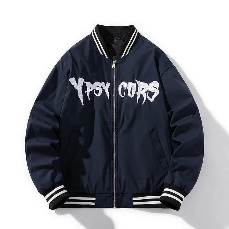 Varsity Jacket Embroidered Baseball Uniform Coat