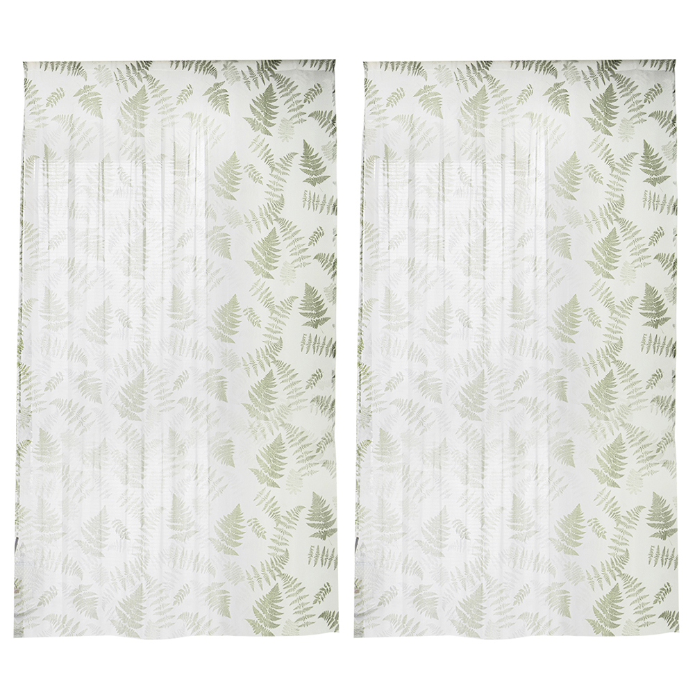 

1pc Plant Print Perforated Tulle Curtain Polyester Window Screen (1x2m, 501 Original