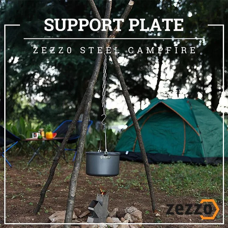 Steel Campfire Support Plate