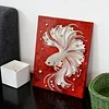 (30x40cm)DIY Pearl Painting Framed Koi Handmade Pearl Material Art Kit Living Room Decor