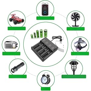 18650 Battery Charger 4 Bay