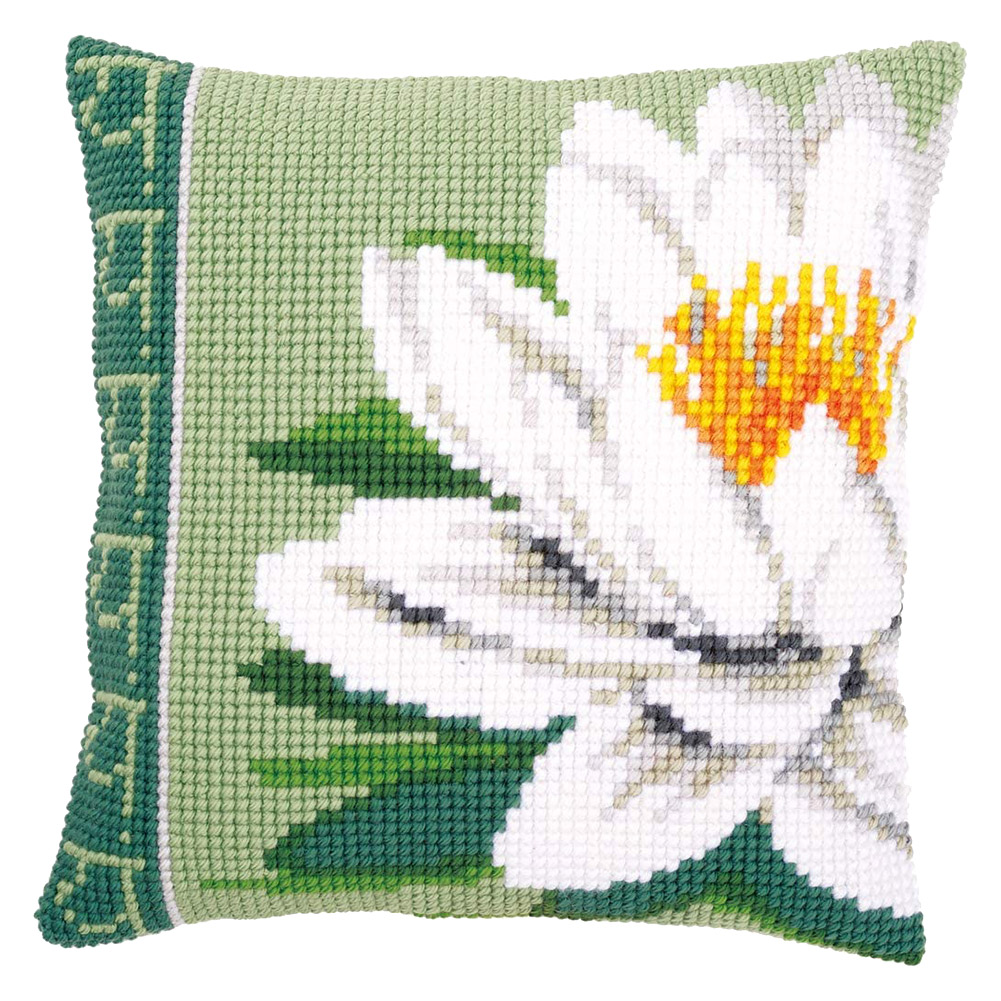 

Lotus - 11CT Stamped Cross Stitch Pillowcase - 40*40CM, 501 Original
