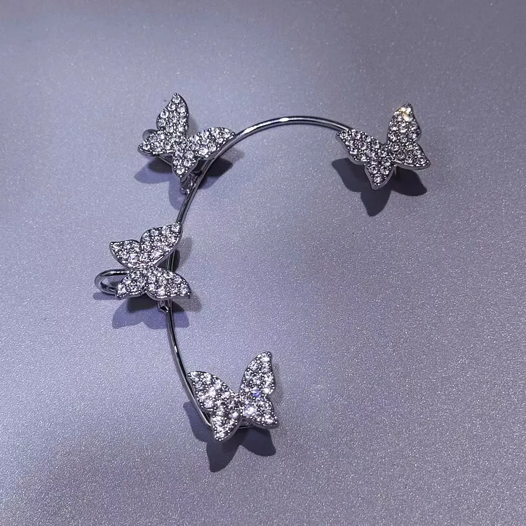 Diamond Butterfly Earrings
