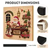(20x20cm)Santa Workshop DIY Pearl Painting Art With Inner Wooden Framed Kit