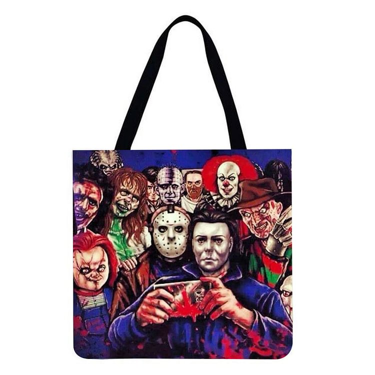 Horror Movie Character Murderers - Linen Tote Bag