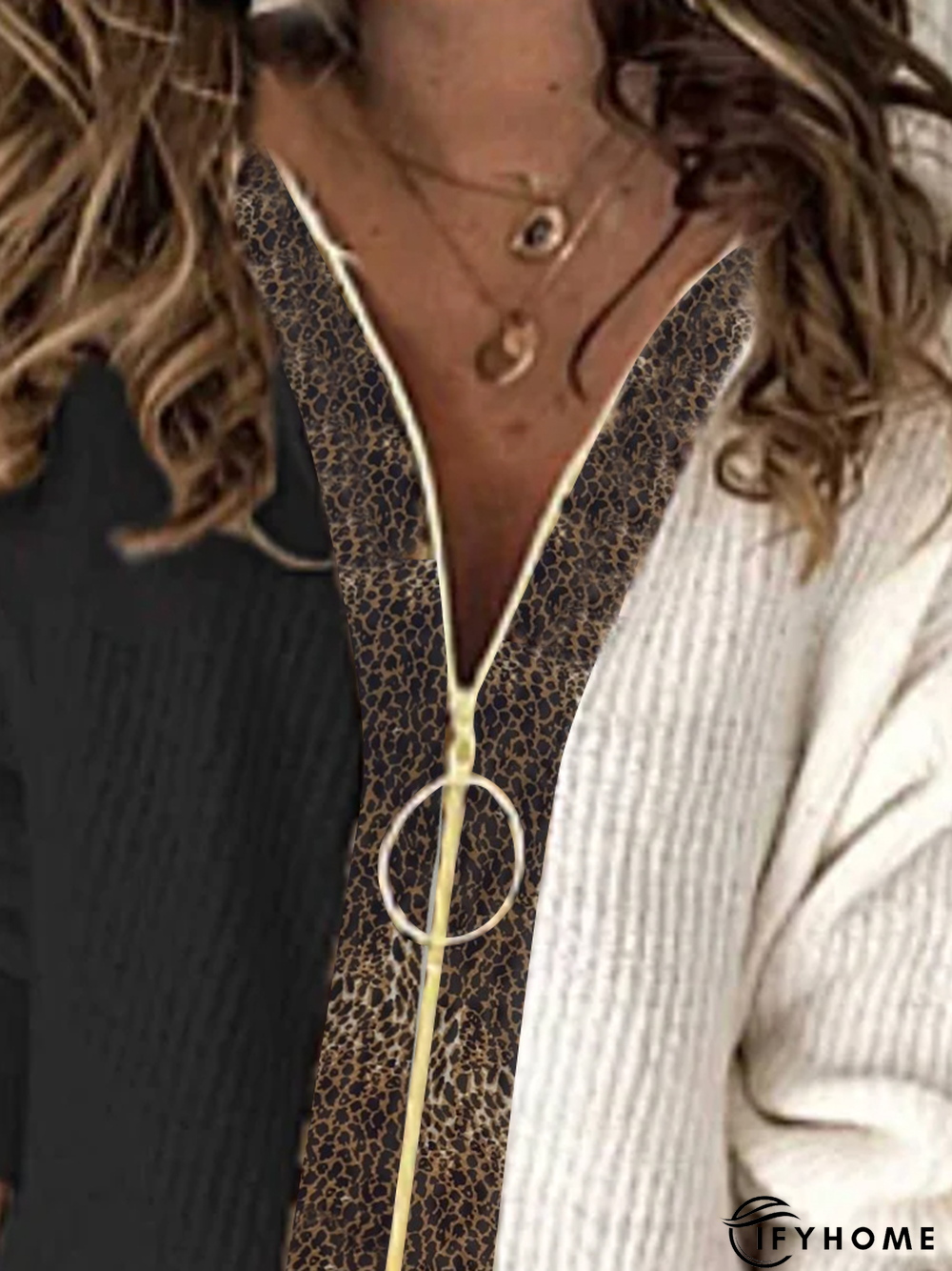 Women Winter Casual V neck Acrylic Lightweight Long sleeve Loose Regular Sweater | IFYHOME