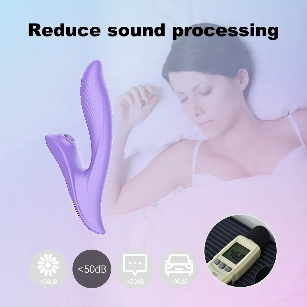 10 Speed G-spot Sucking Vibrator for Clitoris Stimulation Adult Sex Toy