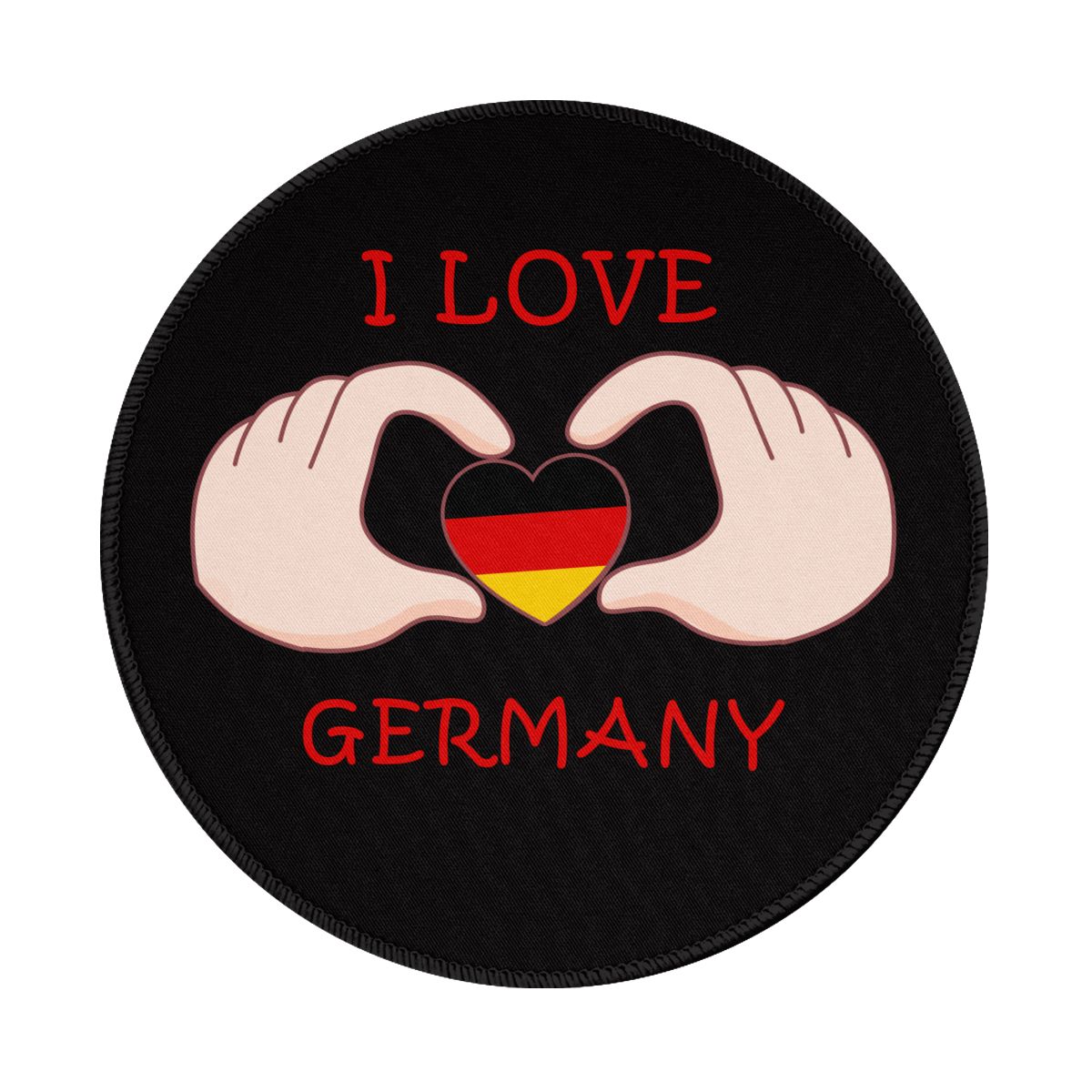 I Love Germany Gaming Round Mousepad for Computer Laptop