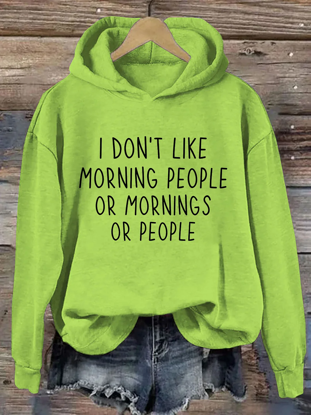I Don't Like Morning People Hoodie
